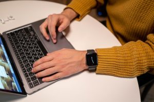 hand of a technician fixing laptop in Salisbury.
